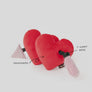 Furever Heart Valentine dog toy