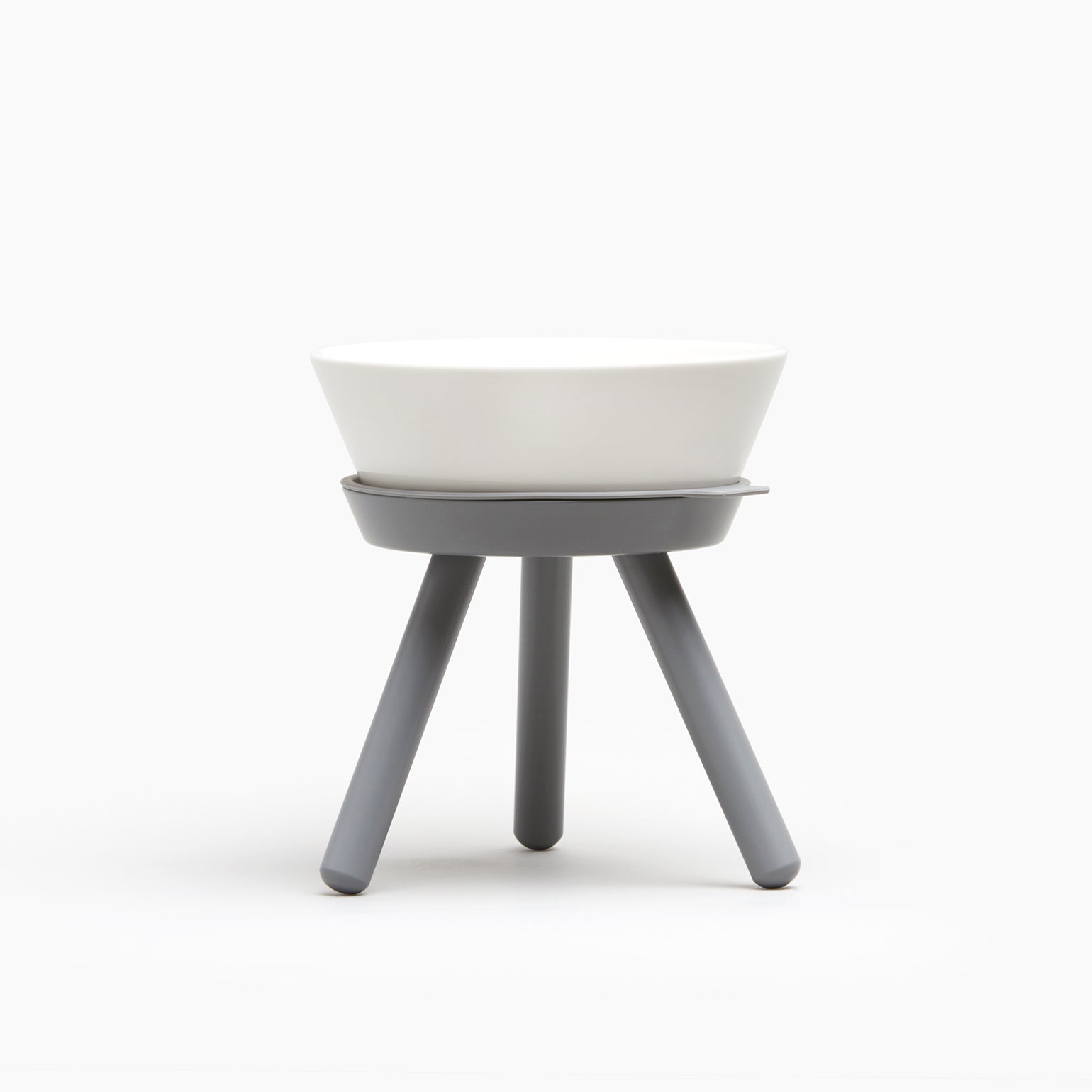 Oreo Elevated Pet Feeder Table . Gray