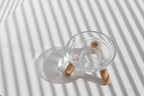 Glass Single Dining Set . Beech — Feeder + Mat