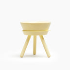 Oreo Elevated Pet Feeder Table . Lemon Yellow
