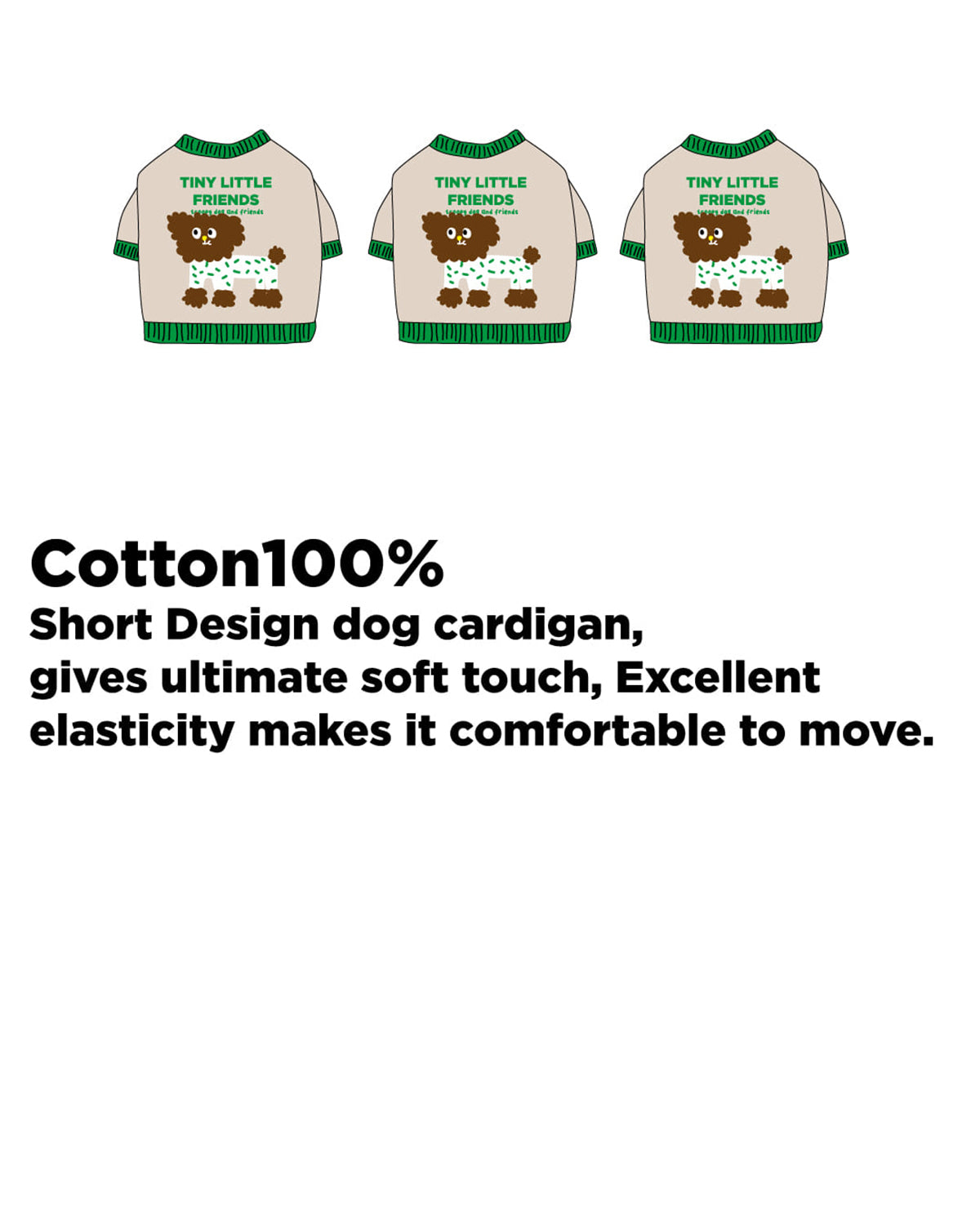 Tiny Little Friends Cotton Cardigan