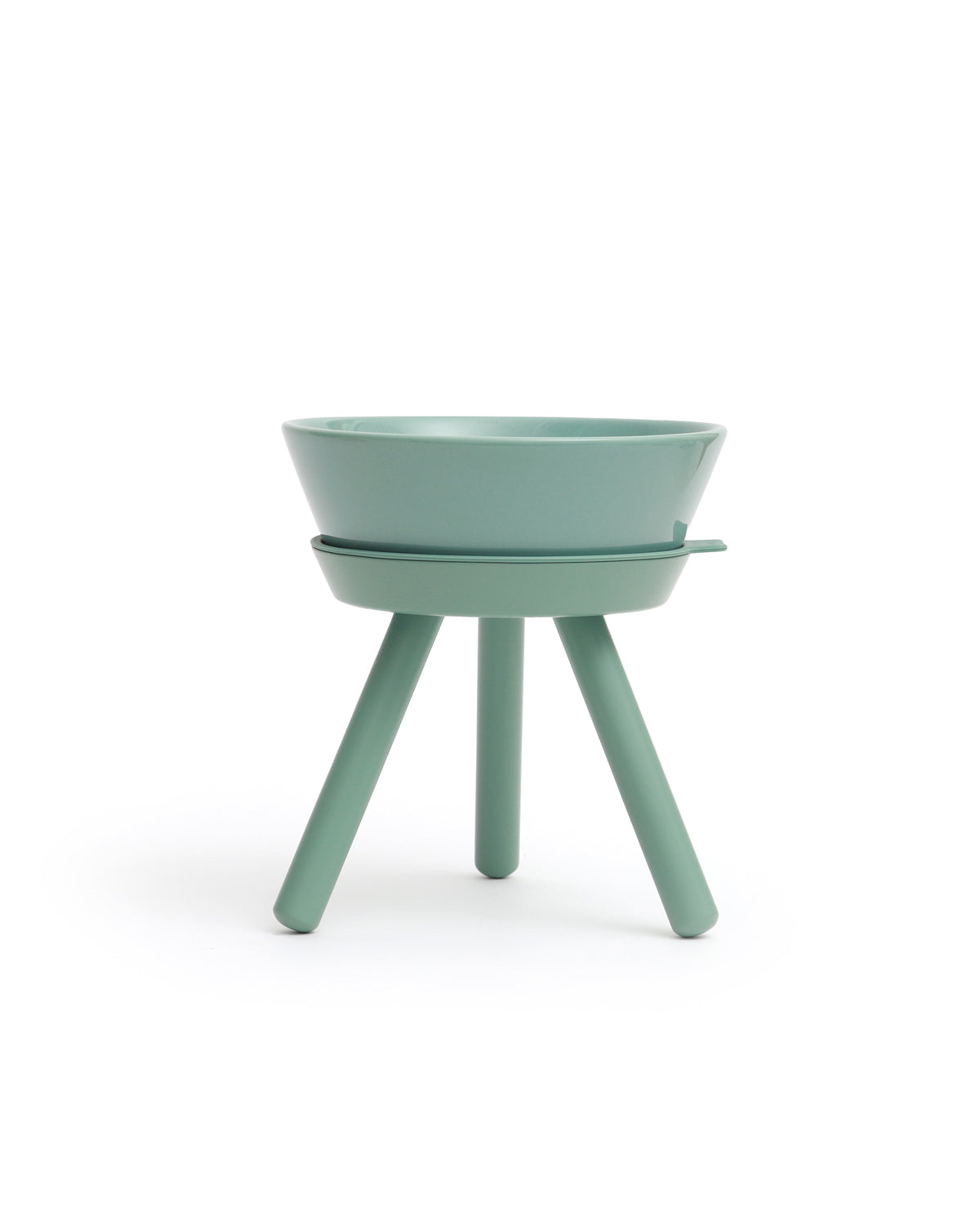 Oreo Elevated Pet Feeder Table . Jade Green
