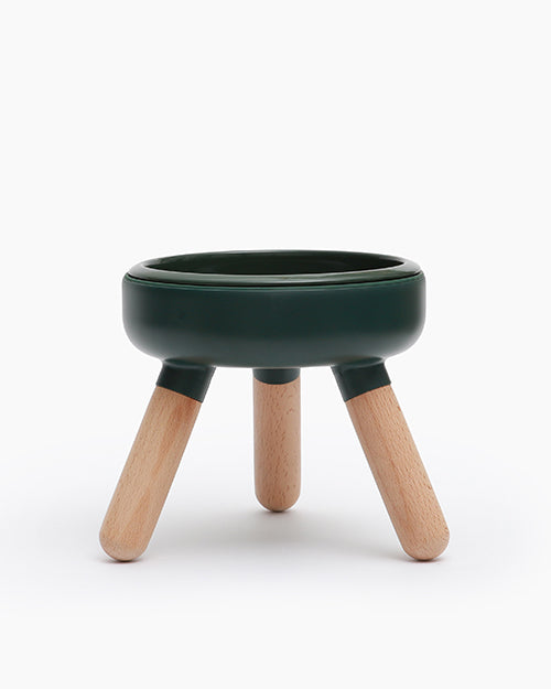 Oreo Table Wood . Dark Green . Tall