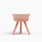 Oreo Elevated Pet Feeder Table . Pink