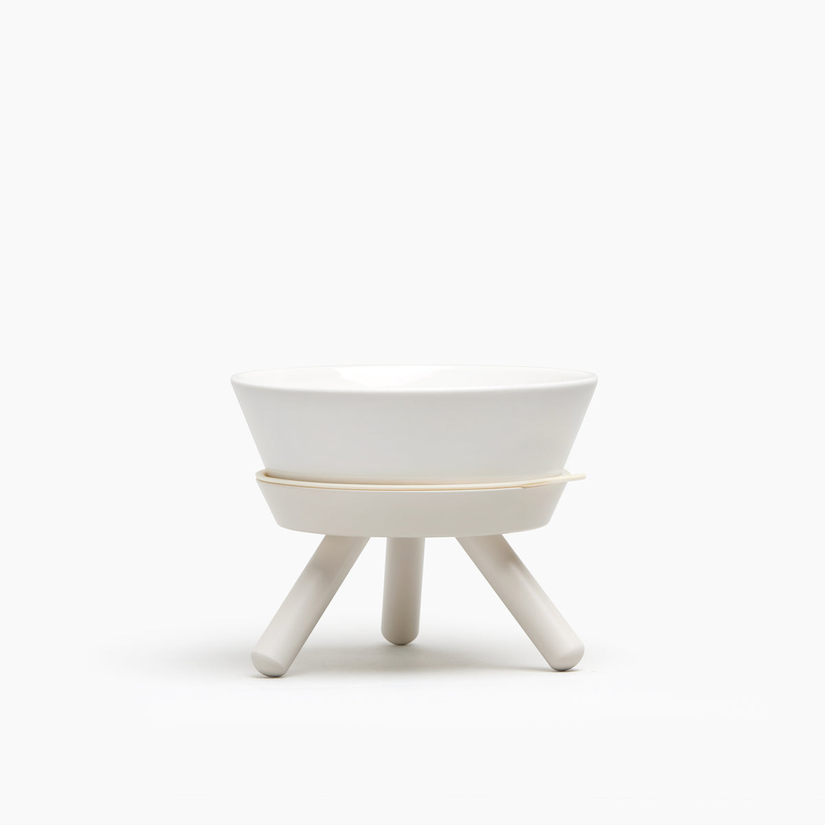 Oreo Elevated Pet Feeder Table . Cream