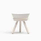 Oreo Elevated Pet Feeder Table . Cream