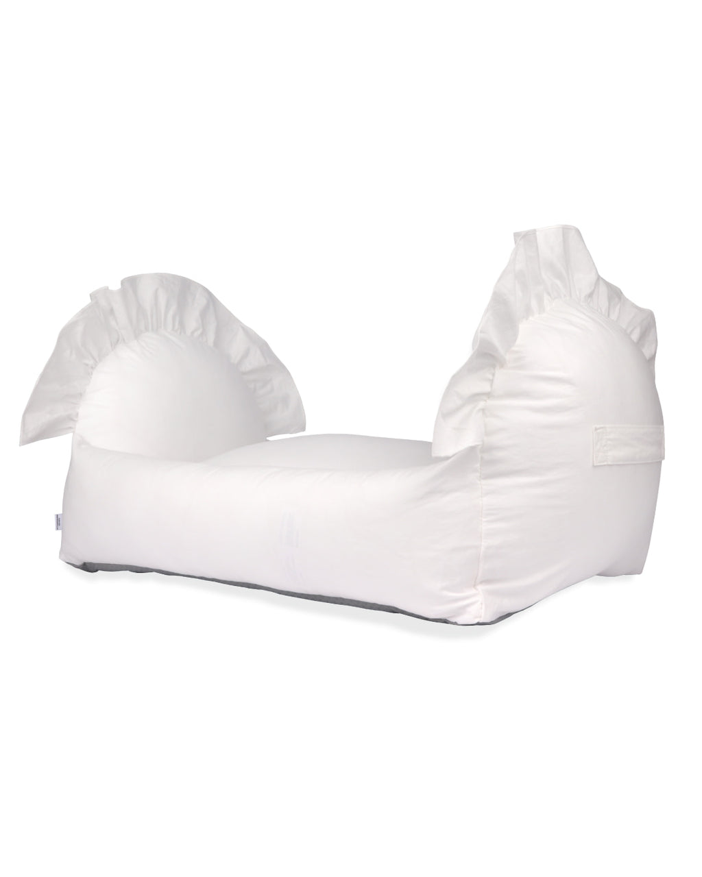 White organic cotton pet cradle bed with breathable antibacterial fabric and removable washable cover – Petssogood