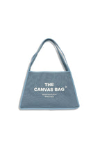 The canvas dog & cat carrier bag . Ash Blue