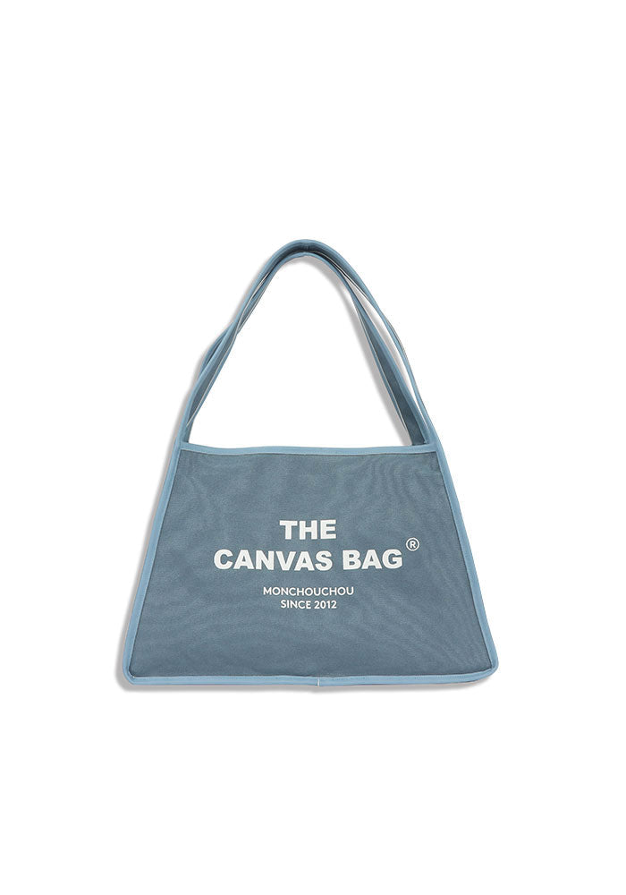 The canvas dog & cat carrier bag . Ash Blue