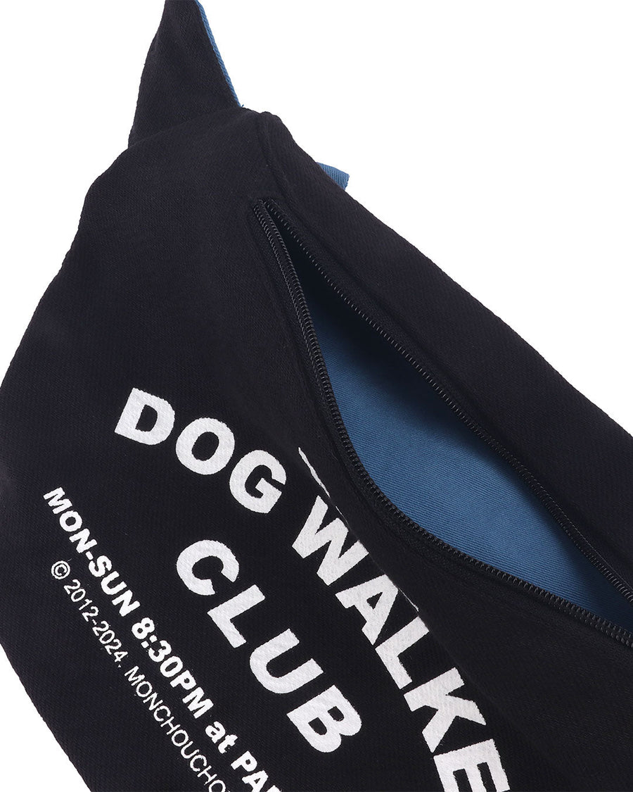Dog Walker Club Crossbody Bag . Black