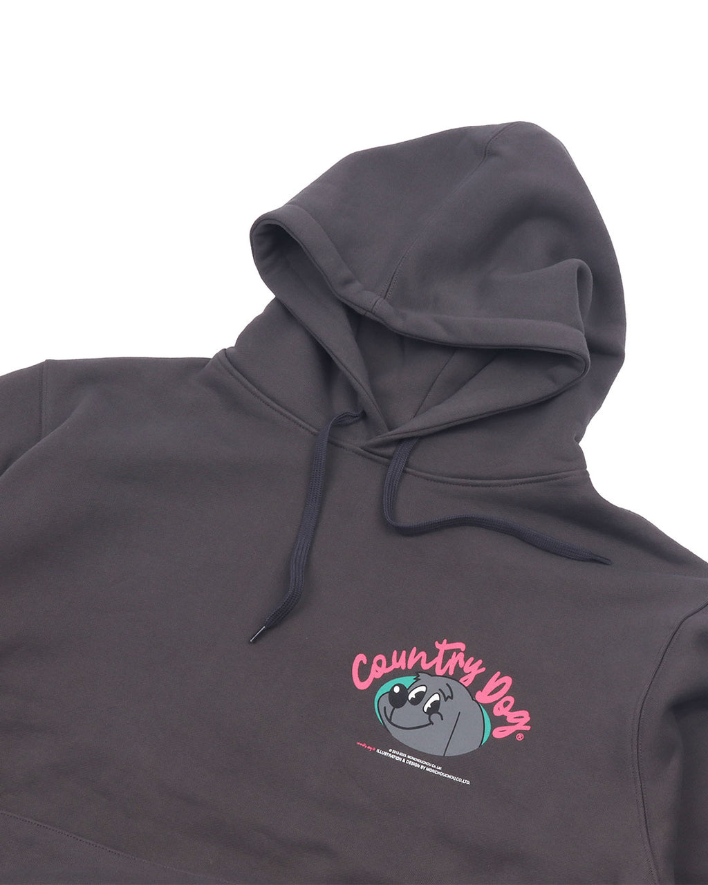 Country Dog Hoodie . For Human . Charcoal