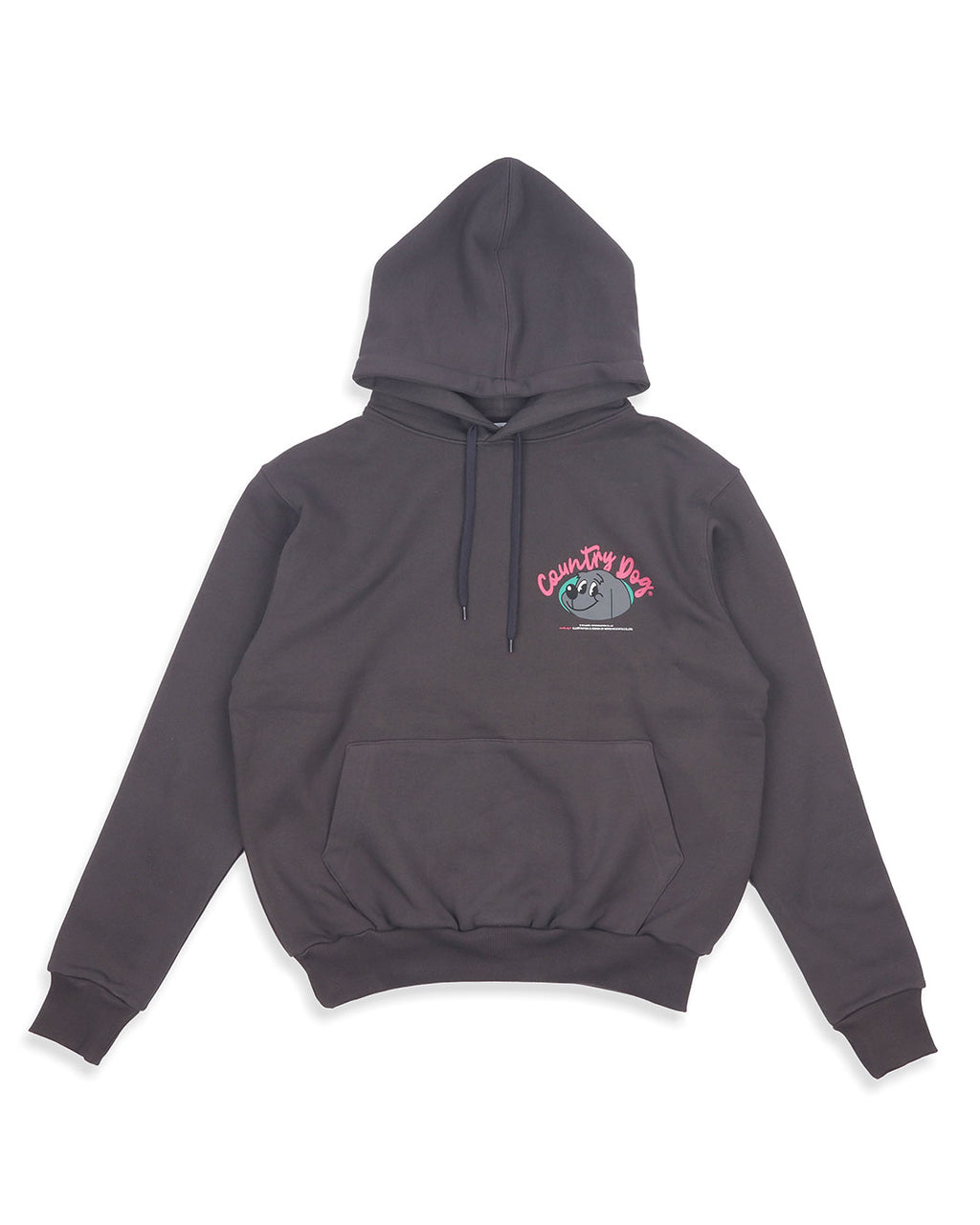 Country Dog Hoodie . For Human . Charcoal