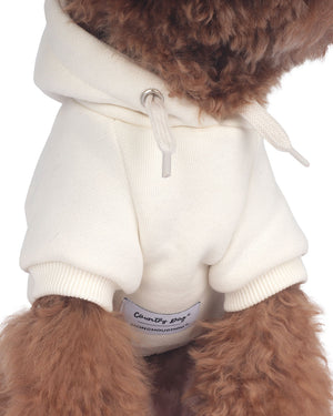 Life is Better with Dog hoodie . For Dogs . Cream