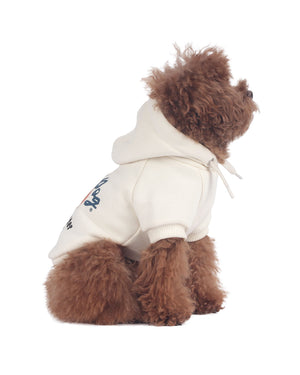 Life is Better with Dog hoodie . For Dogs . Cream