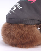 Country Dog Hoodie .  For dogs . Charcoal