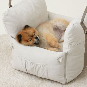 Gogo Carseat – multi-use pet car seat and carrier with removable cushion and water-resistant antibacterial fabric – Petssogood