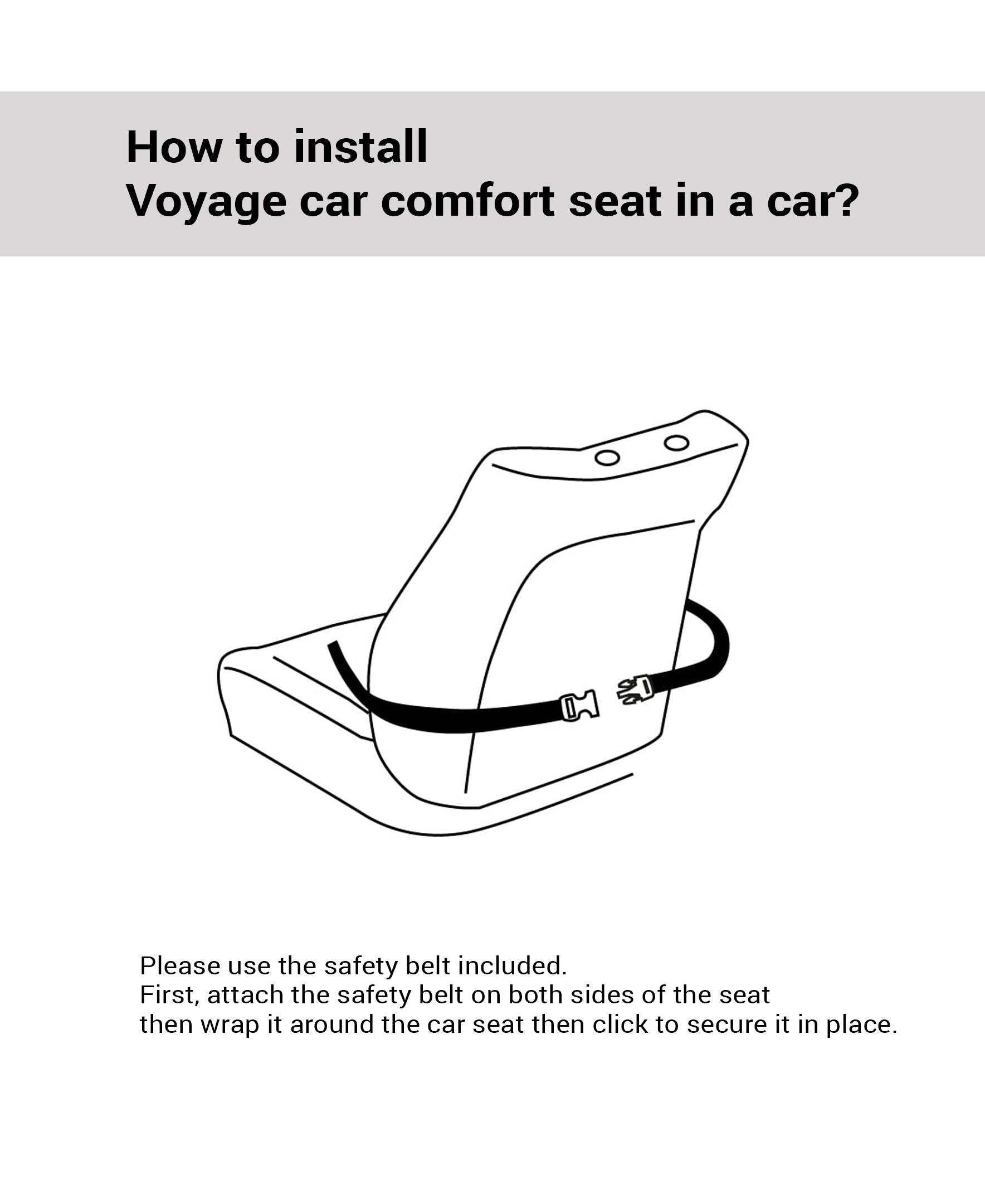 Voyage Car Comfort Seat . Indigo Woods