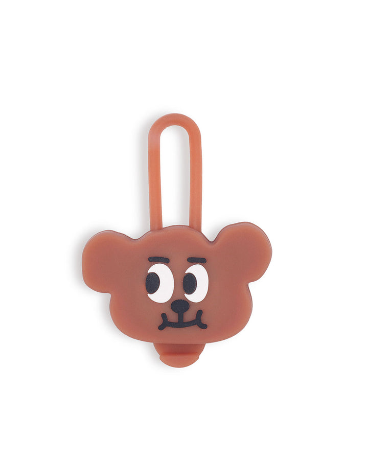 Petssogood Bear Night Light pendant for dogs, made of soft silicone with LED light; attaches to collar or harness for safer and brighter night walks.