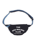 Petssogood Dog Walker Club crossbody bag in black or white, made of 100% cotton, large enough to carry essentials for both you and your dog during walks.