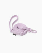 Petssogood Macaron Hands-Free leash with adjustable nylon webbing and lightweight plastic buckle, wearable around the waist or shoulder for hands-free pet walks.