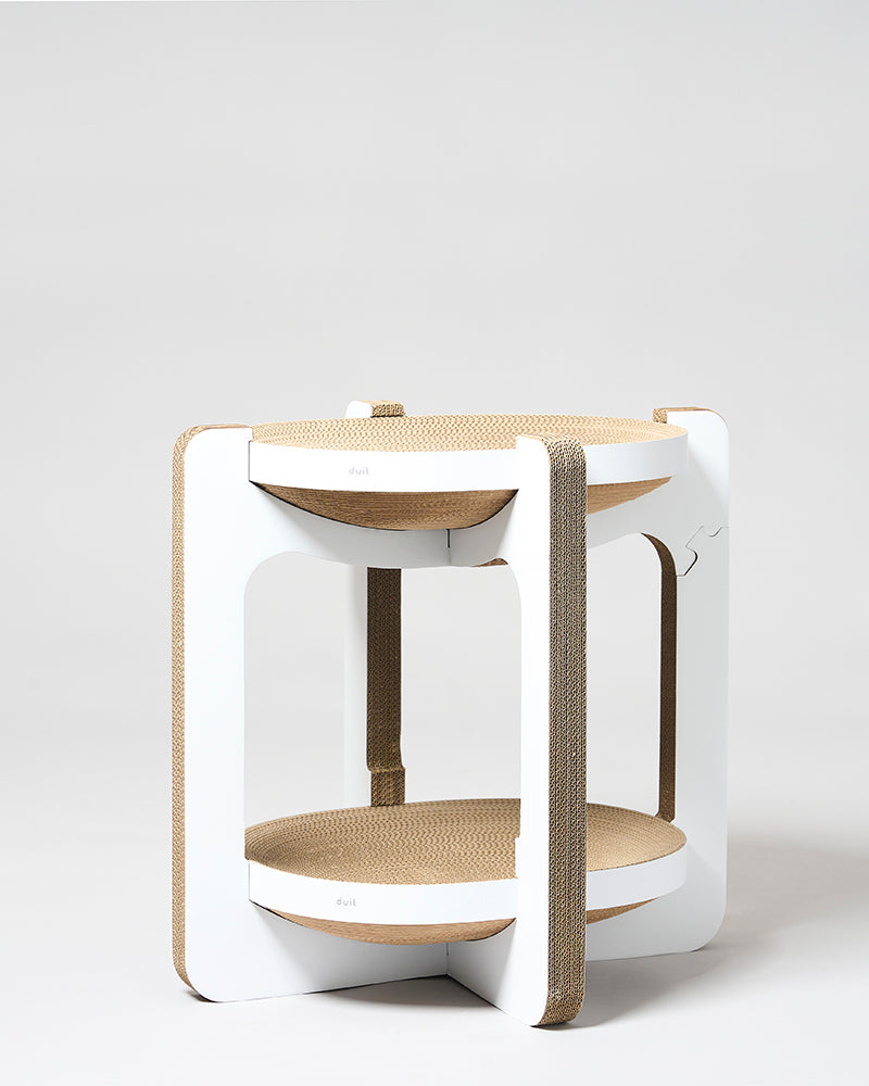 Tiramisu double-layer cat scratcher board with cozy resting space – Petssogood