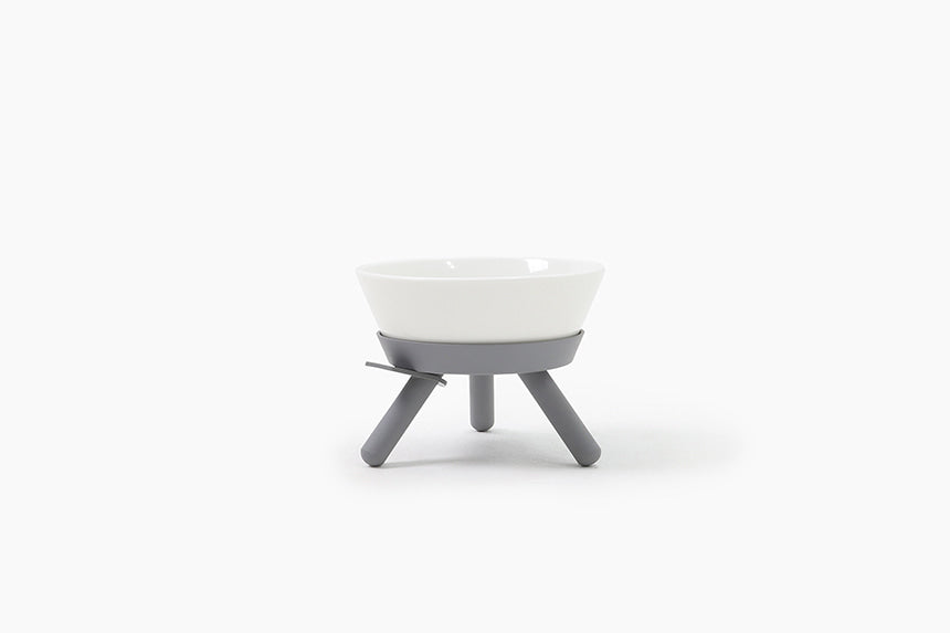Oreo Elevated Pet Feeder Table . Gray. Short