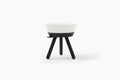Oreo Elevated Pet Feeder Table . Black & White . Tall