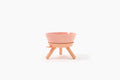 Oreo Elevated Pet Feeder Table . Pink . Short