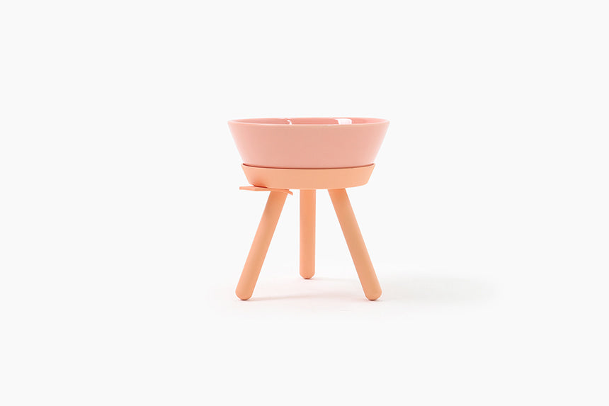 Oreo Elevated Pet Feeder Table . Pink . Tall