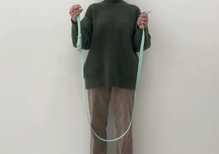 Macaron Hands Free Leash . Lemon