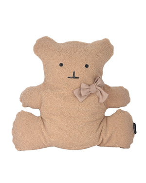 BEAR CUSHION . BROWN