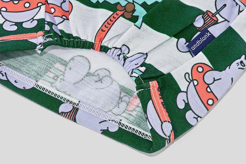 Aloha Hippo Crop Tee . Emerald Green