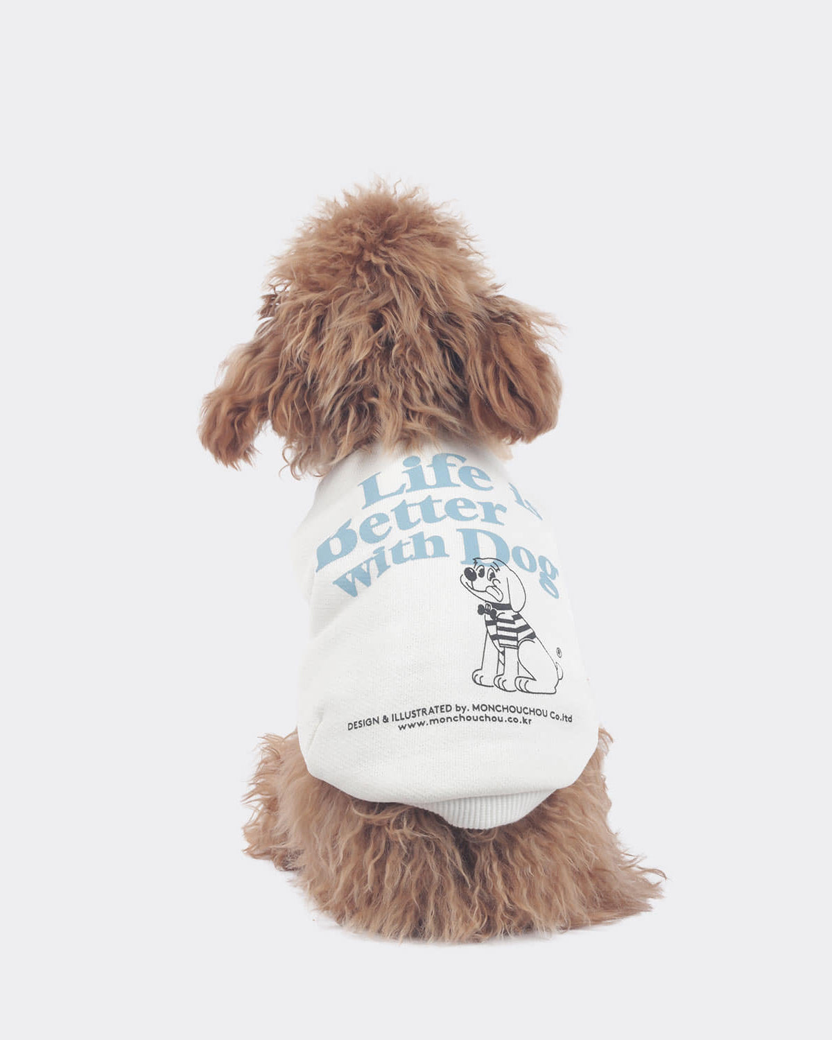 With dog Sweatshirts . For Dogs . White