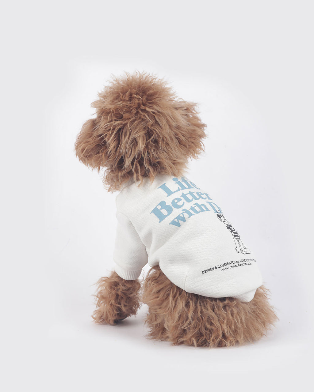 With dog Sweatshirts . For Dogs . White