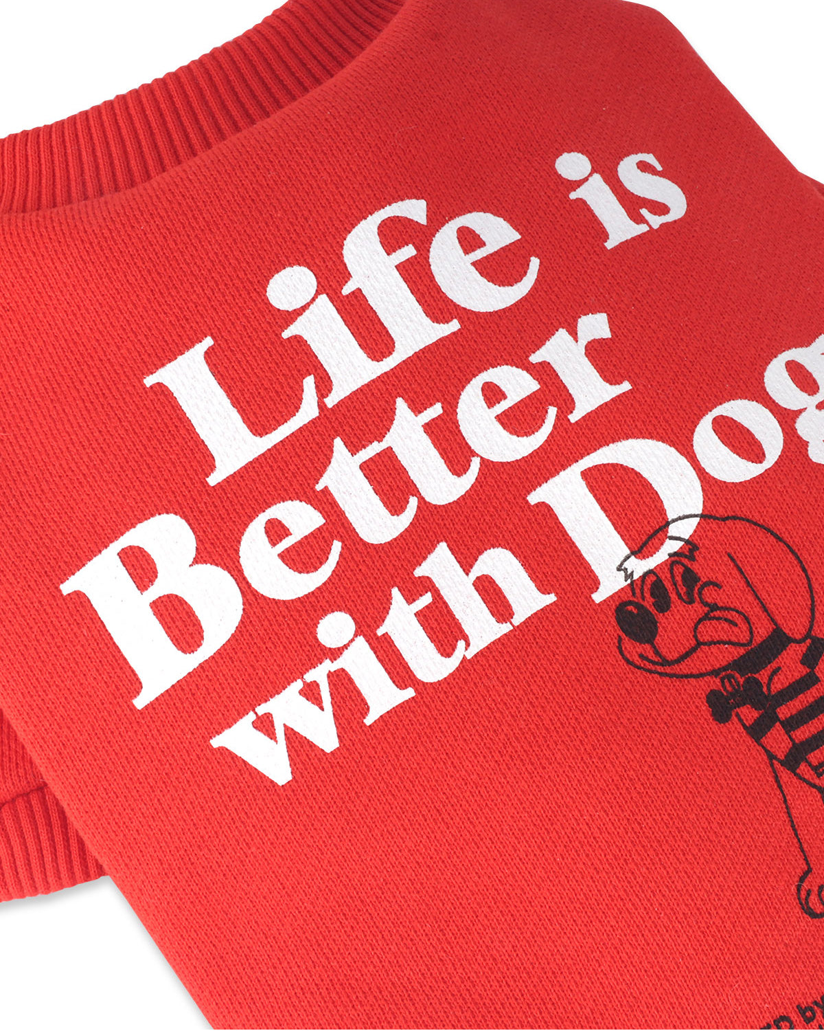 With Dog Sweatshirts . For Dogs . Red