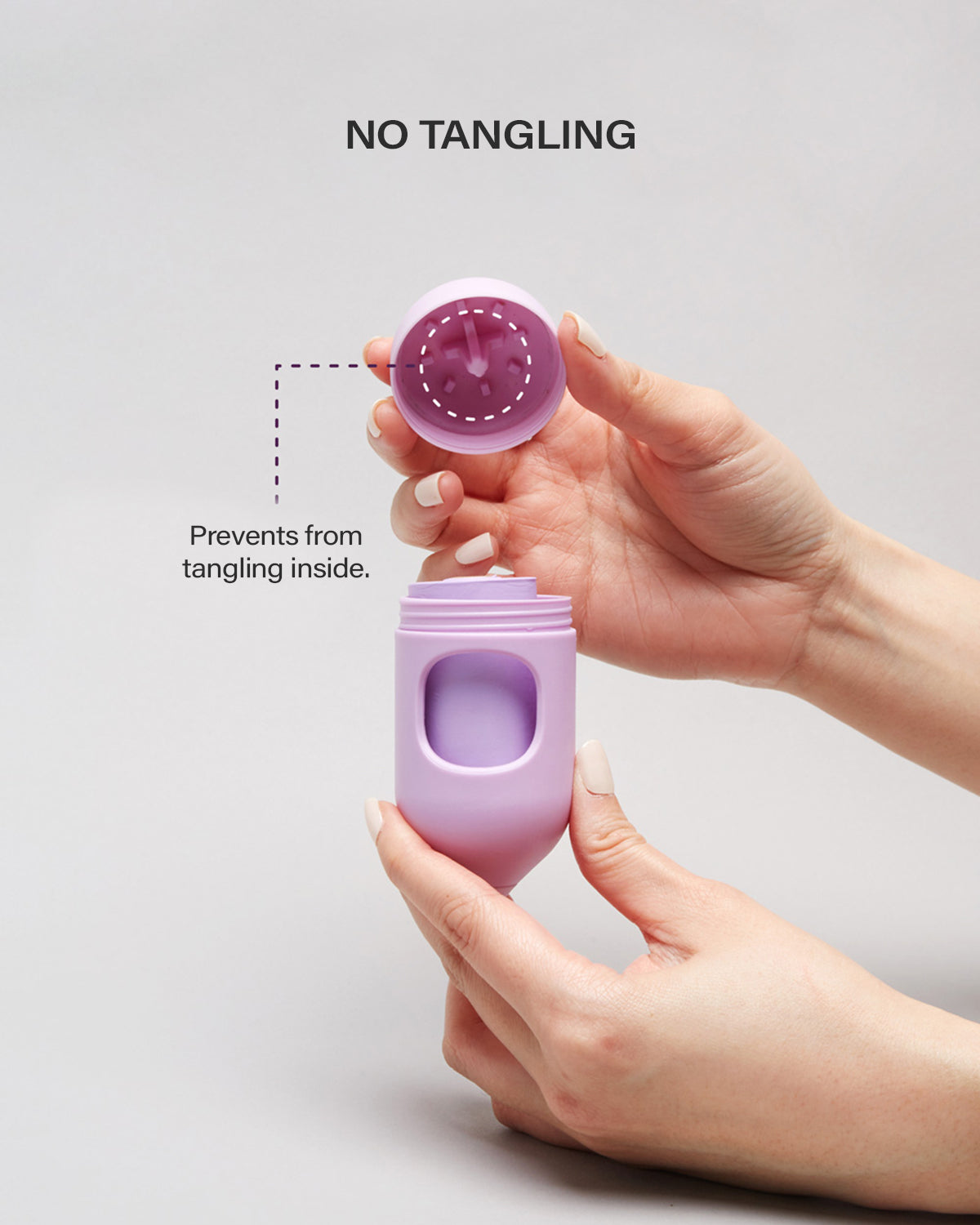 Macaron Poop Bag Case . Lavender