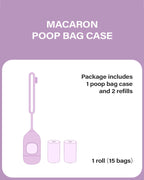 Macaron Poop Bag Case . Lavender