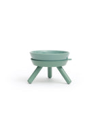 Ceramic standing elevated pet bowl simple modern colorful for small dogs _ Pets So Good