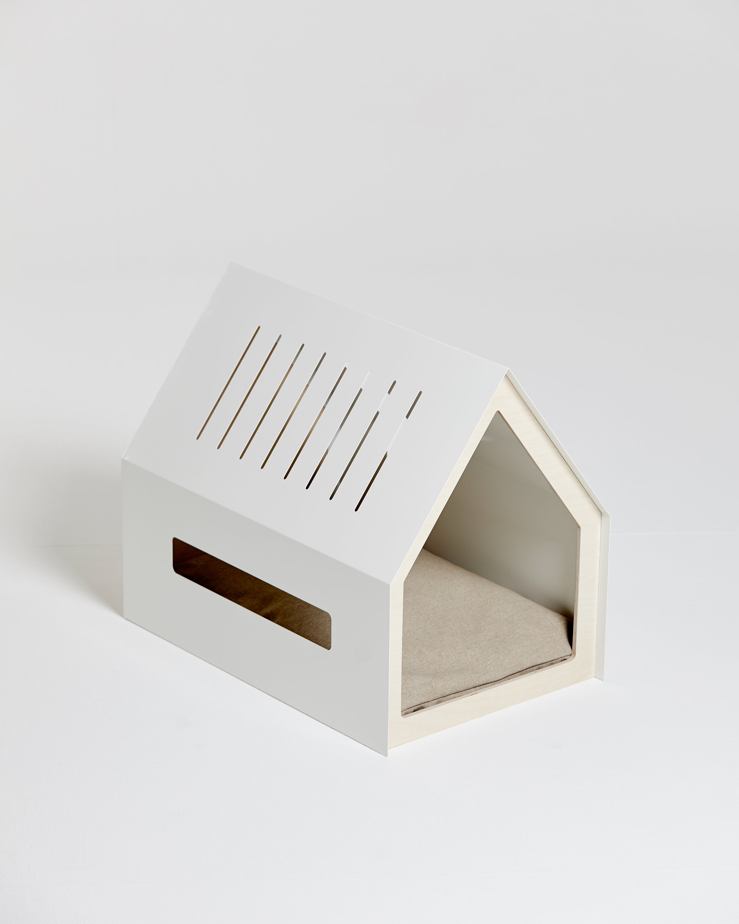 Porvoo dog house with birch plywood and steel frame, breathable cushion for all seasons – Petssogood