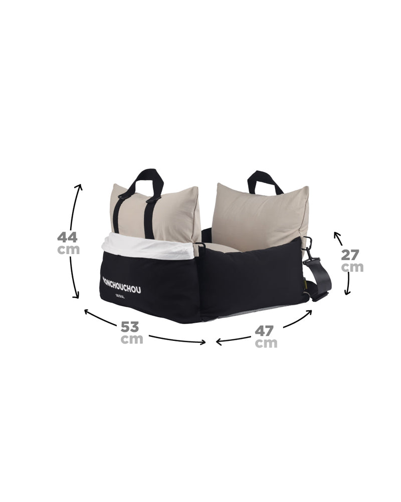 Voyage car pet seat with water-resistant fabric, non-slip bottom, and cozy cushion – Petssogood