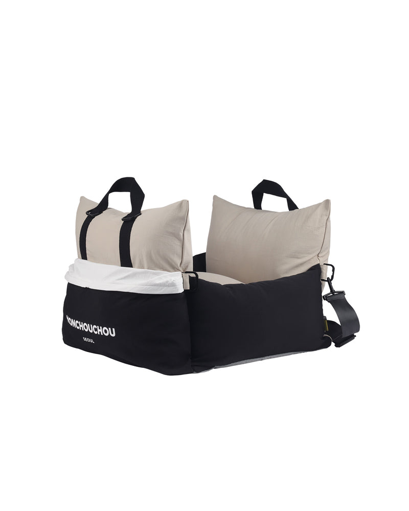 Voyage car pet seat with water-resistant fabric, non-slip bottom, and cozy cushion – Petssogood