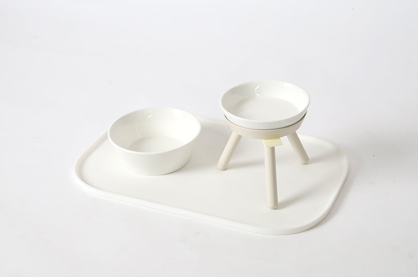 Oreo ceramic pet bowl designed to pair with the Oreo Table feeder, made with durable porcelain – Petssogood