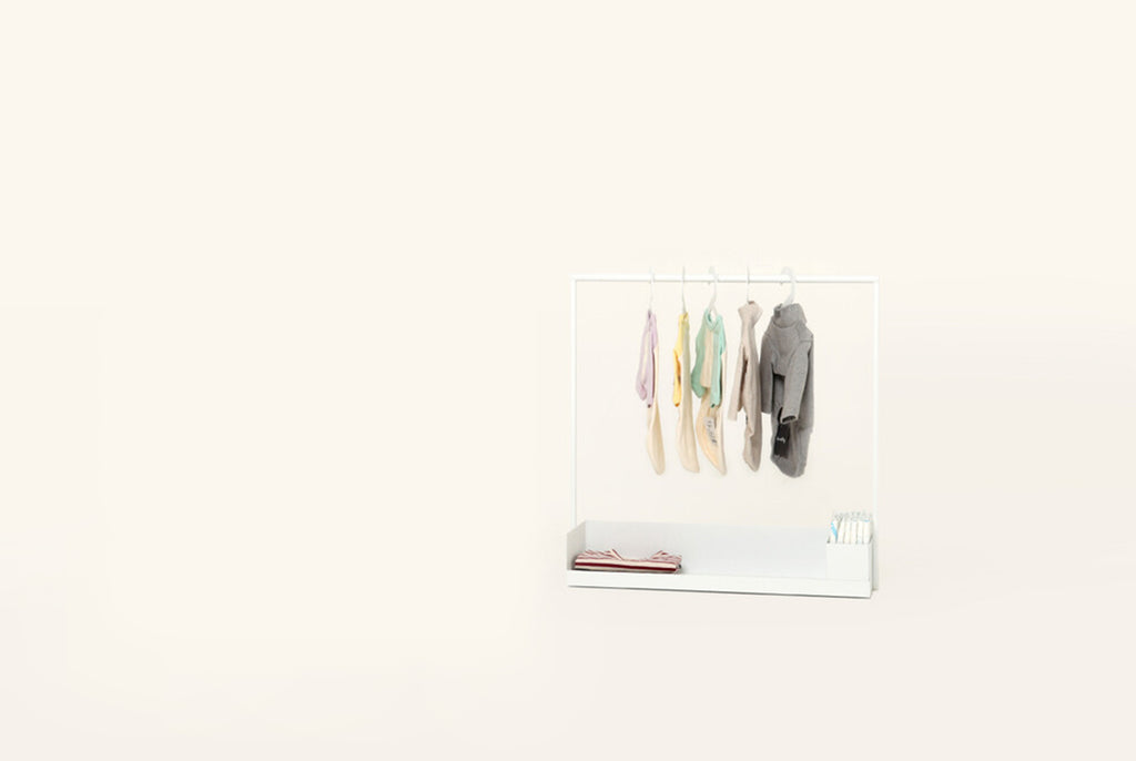 Mini Pet Clothing Rack . White