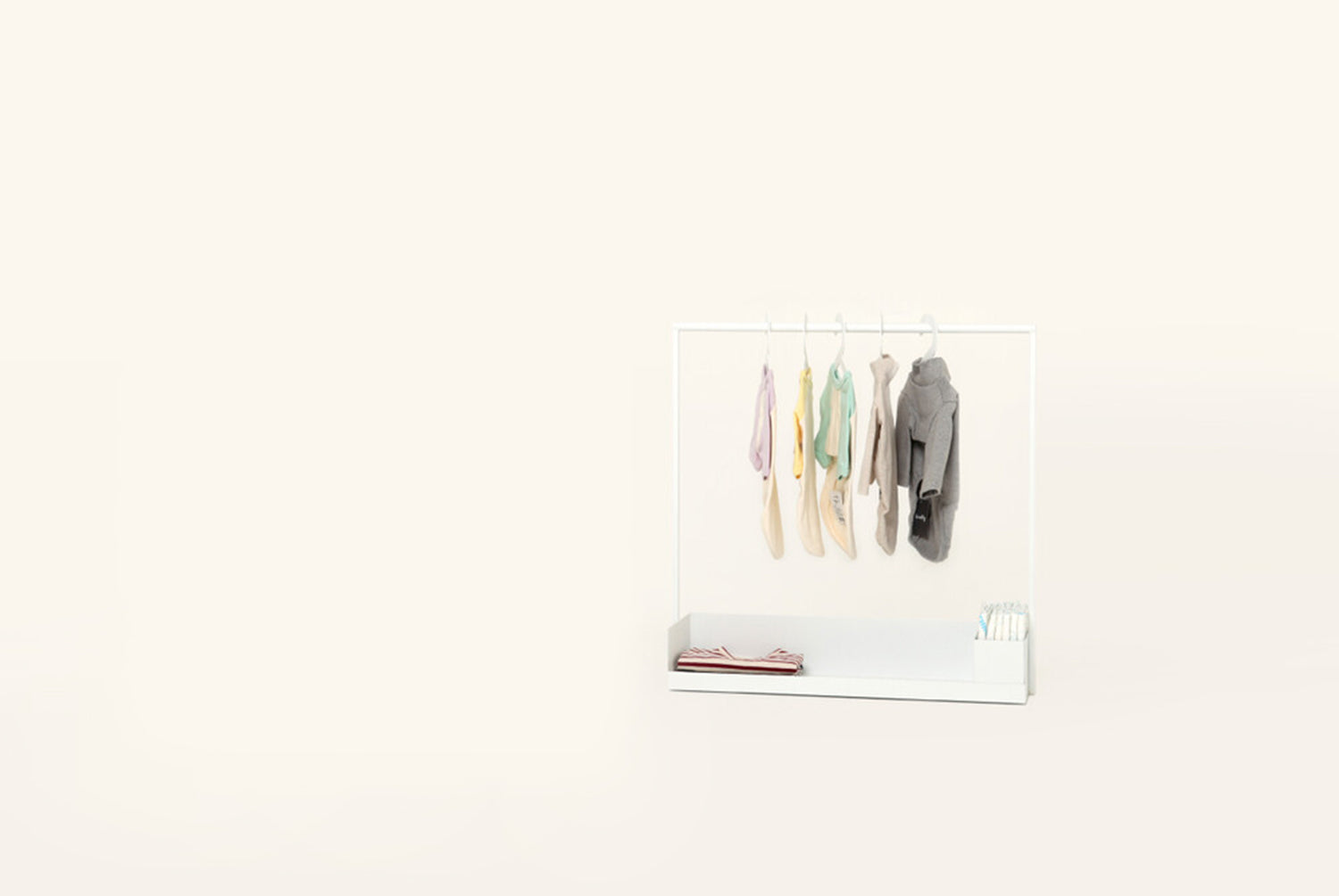 Mini Pet Clothing Rack . White