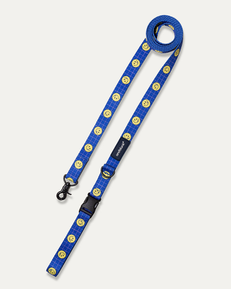 Smile Edition . Blue . Collar & Leash Set
