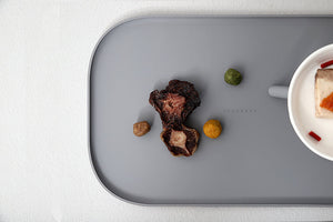 SAMPLE Oreo Table . Gray. Short