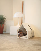 Porvoo dog house with birch plywood and steel frame, breathable cushion for all seasons – Petssogood